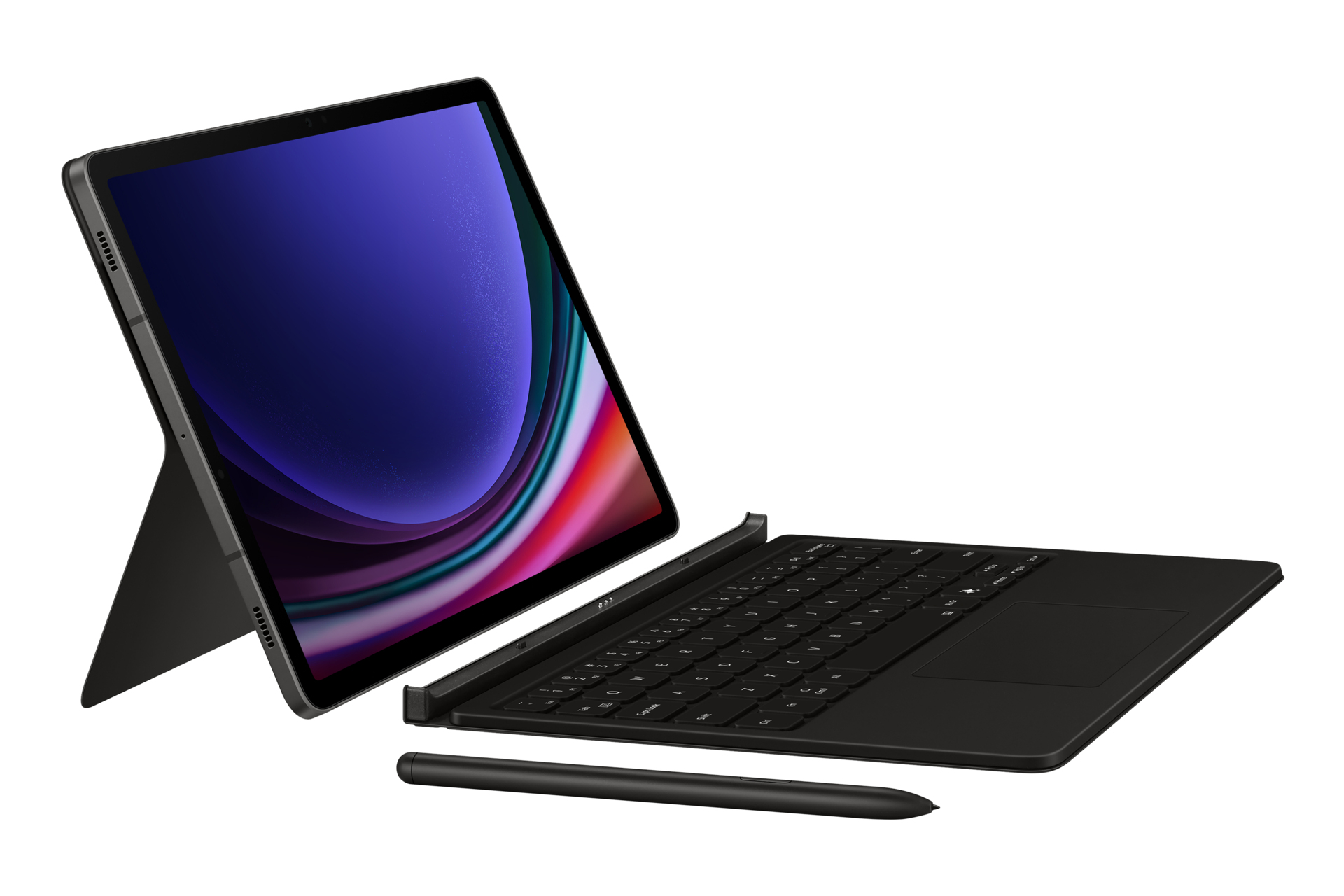 Samsung Book Cover Keyboard für Galaxy Tab S9/9 FE/S10 Black b926f406165037d0cacab6b24cb1b3ae467b0010