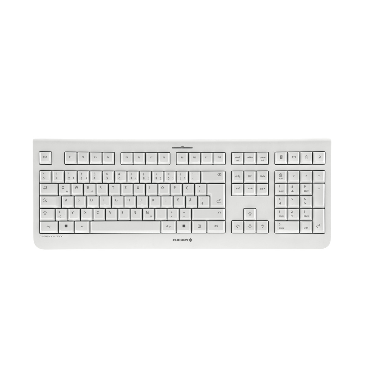 CHERRY KW 3000, WIN, QWERTZ Tastatur, Weiß fd9935708c7d620f4a765b29ed07c6f0