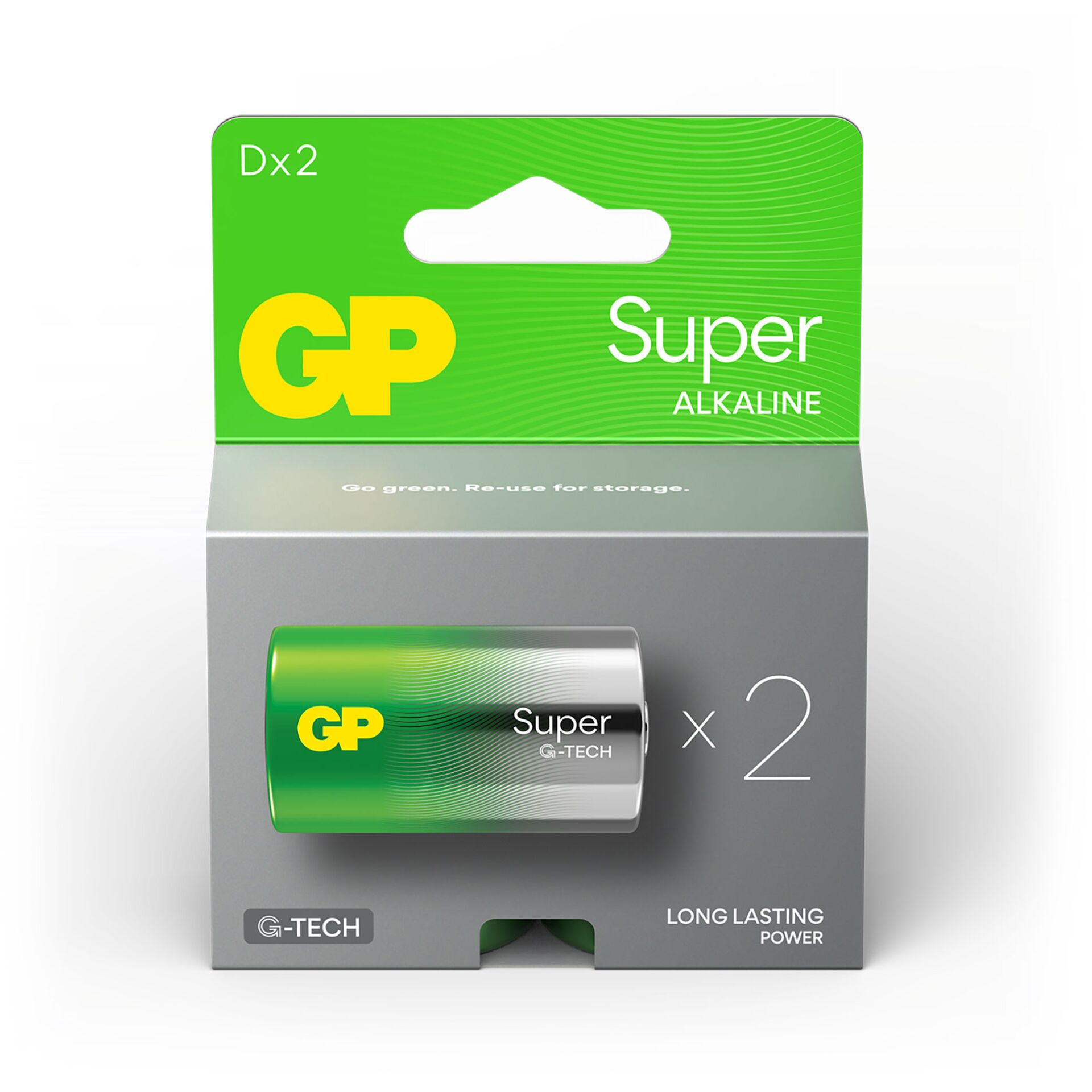 1x2 GP Super Alkaline 1,5V D Mono LR20 Rel.    03013AETA-B2 824609_02