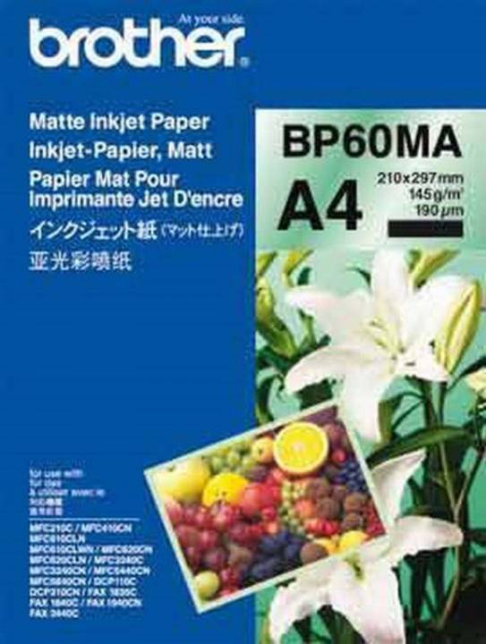 Brother Inkjetpapier matt A4 25 Blatt (bis 6000 dpi) 145g/m²