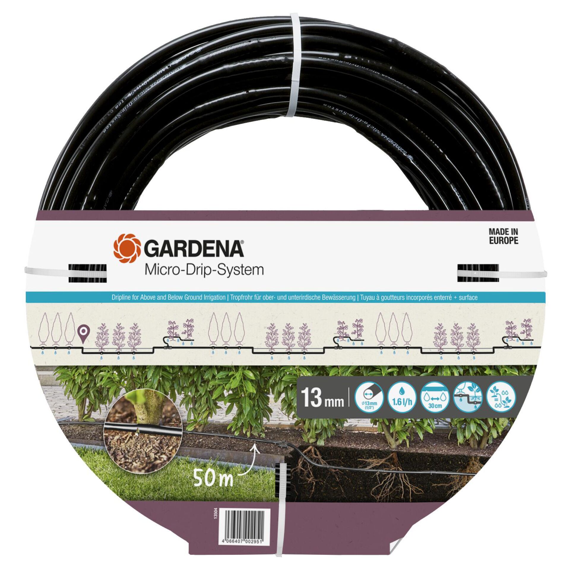 Gardena Micro-Drip-System Rohr 1,6 l/h, 50m