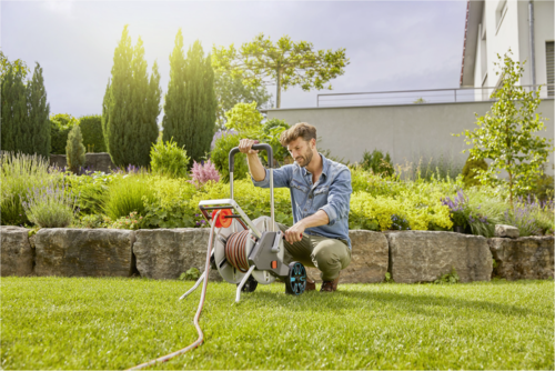 Gardena Schlauchwagen AquaRoll M Easy Metall Set