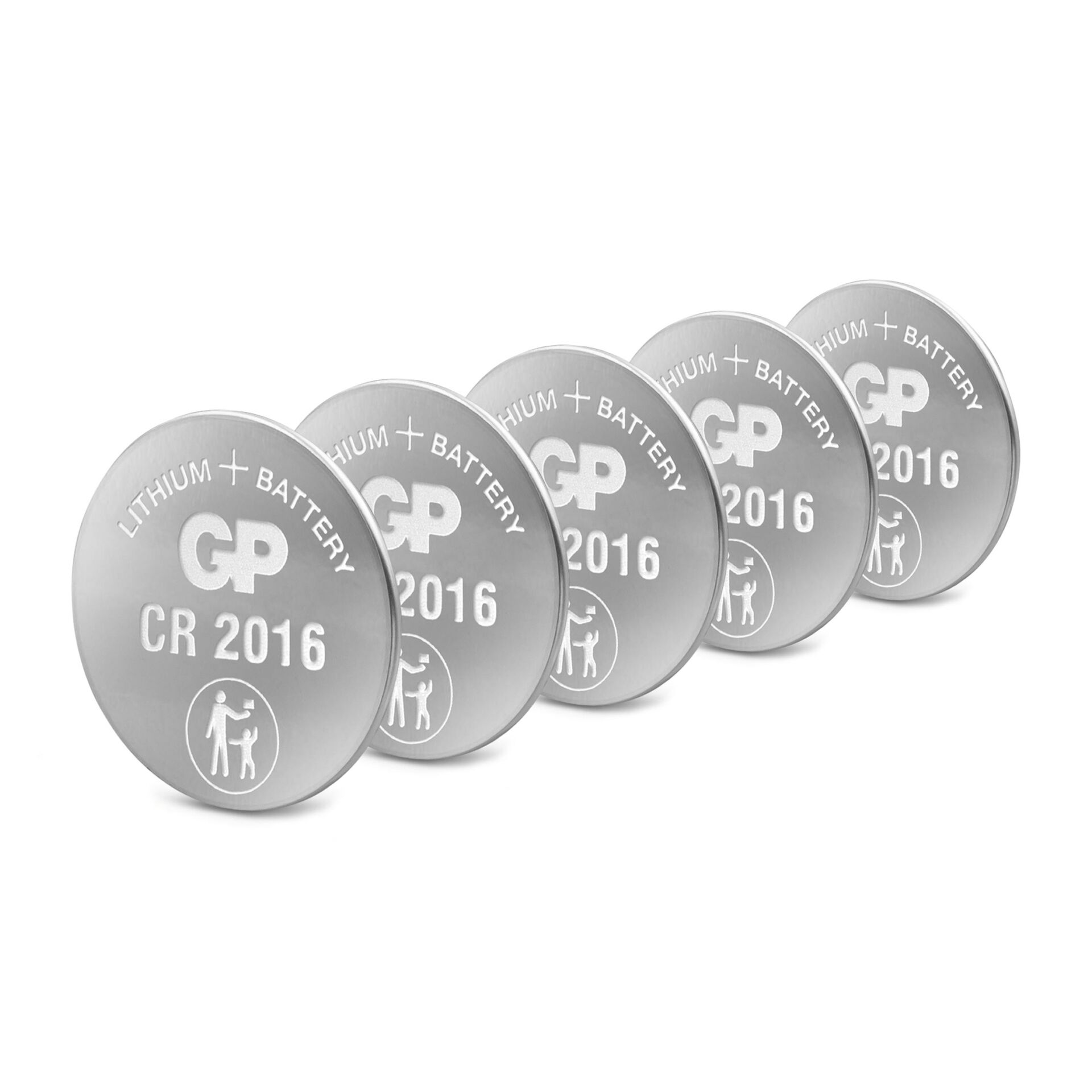 1x5 GP CR 2016 Lithium 3 Volt Knopfzellen            0602016C5