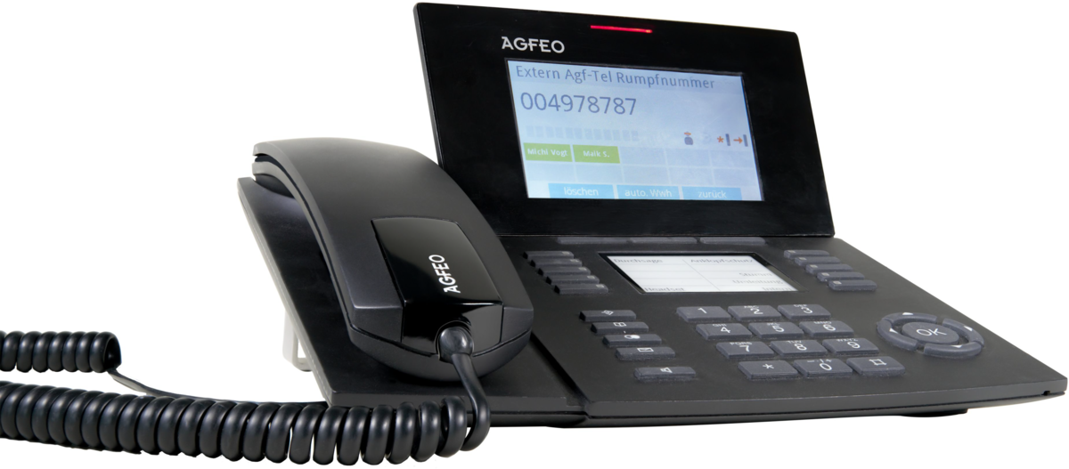AGFEO Systemtelefon ST56 IP SENSORfon schwarz