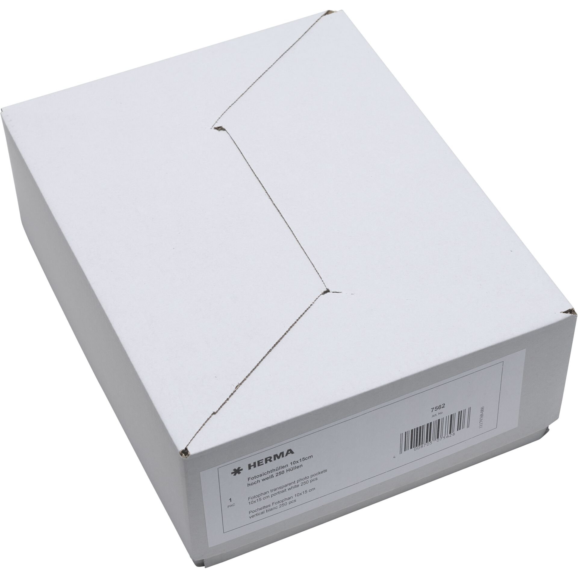 Herma fotophan 10x15 hoch   weiß 250 Blatt                   7562 115652_01