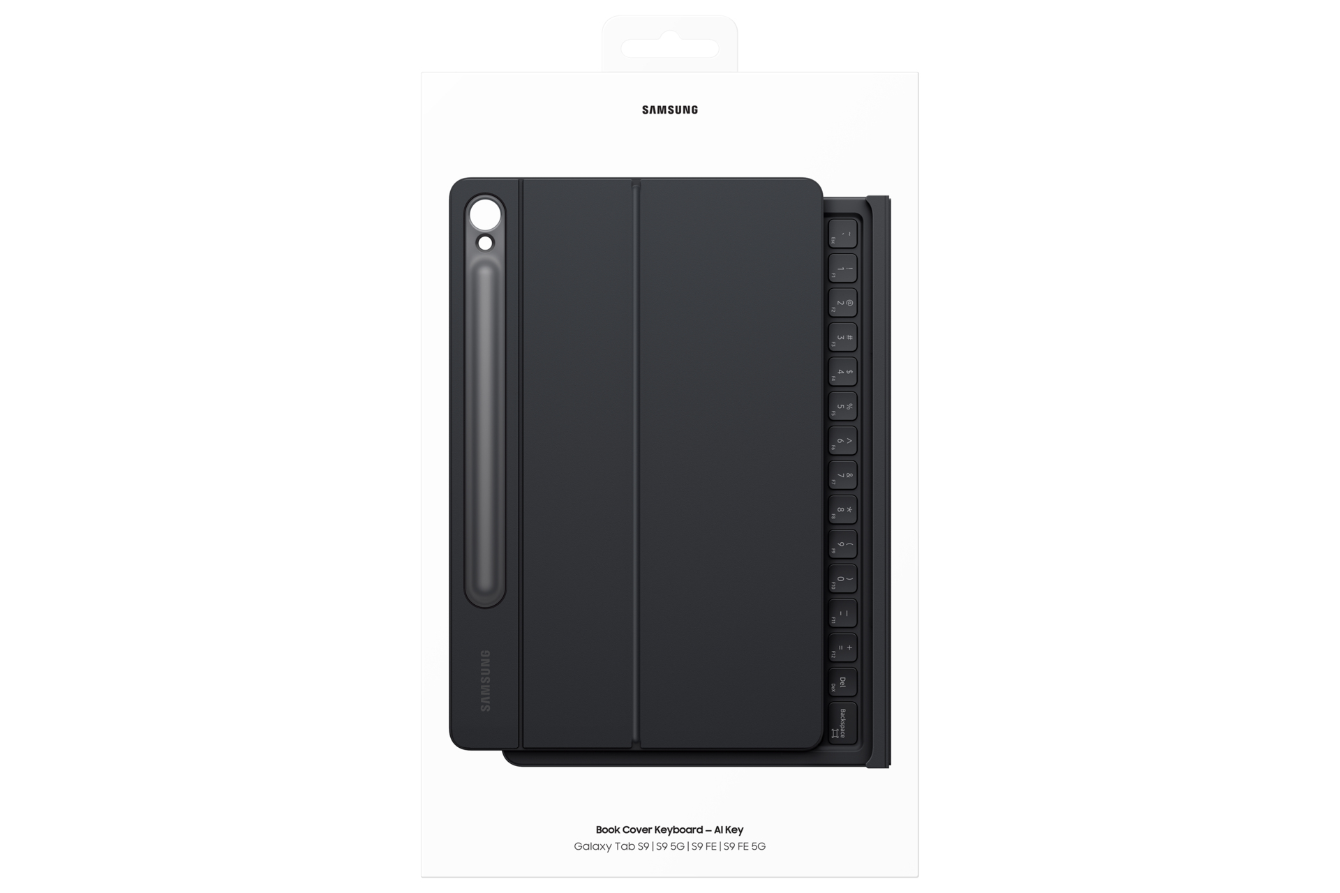 Samsung Book Cover Keyboard für Galaxy Tab S9/9 FE/S10 Black 41c31f1234e5b31a08000c680385f8609f9cdc40