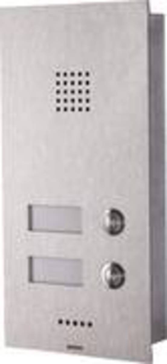 wantec MONOLITH C a/b 1T Türsprechstelle, 2 Tasten