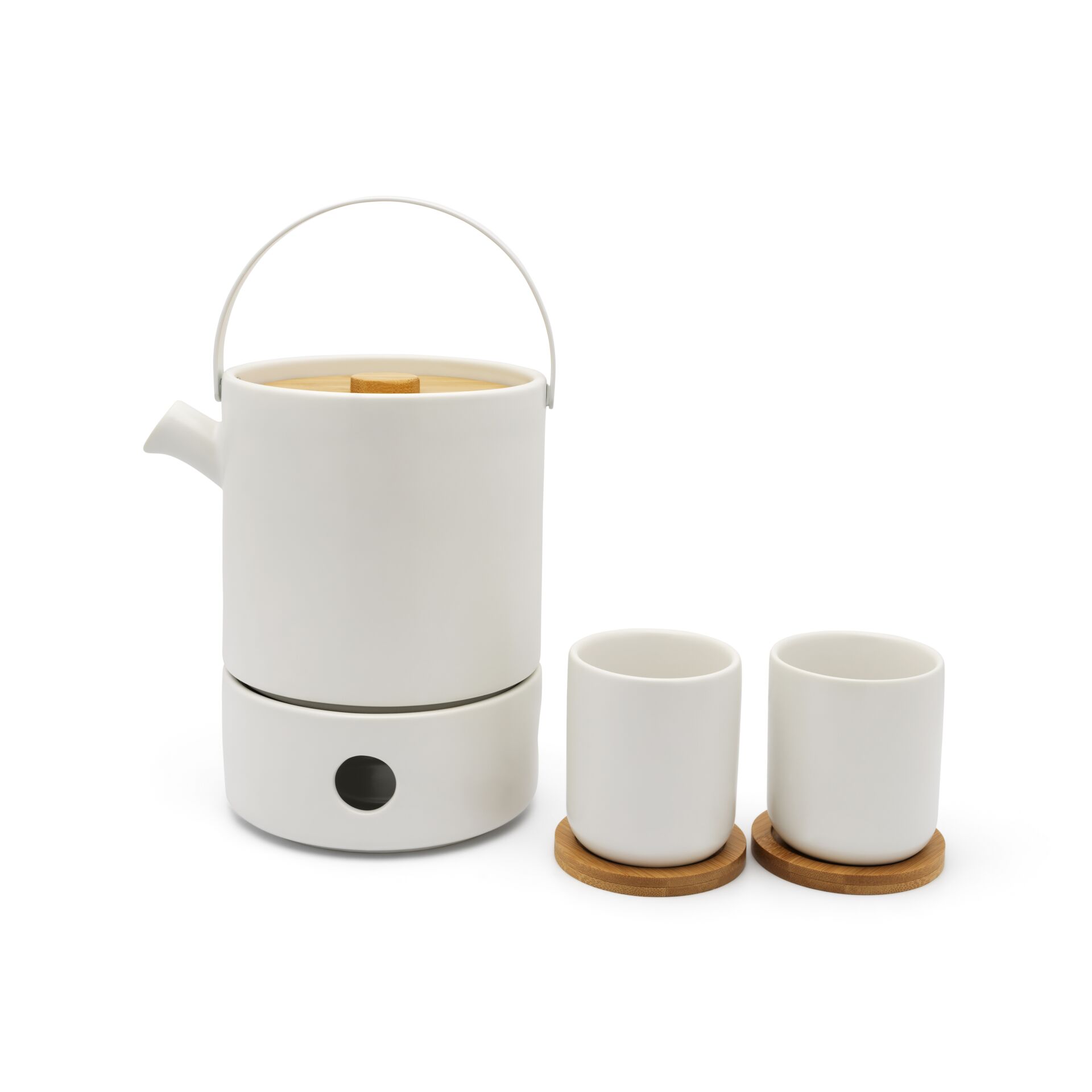 Bredemeijer Tee-Set Umea 1,2L weiß mit Wärmer           142010