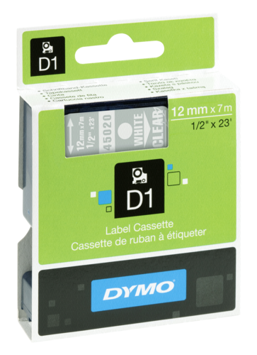 Dymo D1 Schriftband 12 mm x 7 m