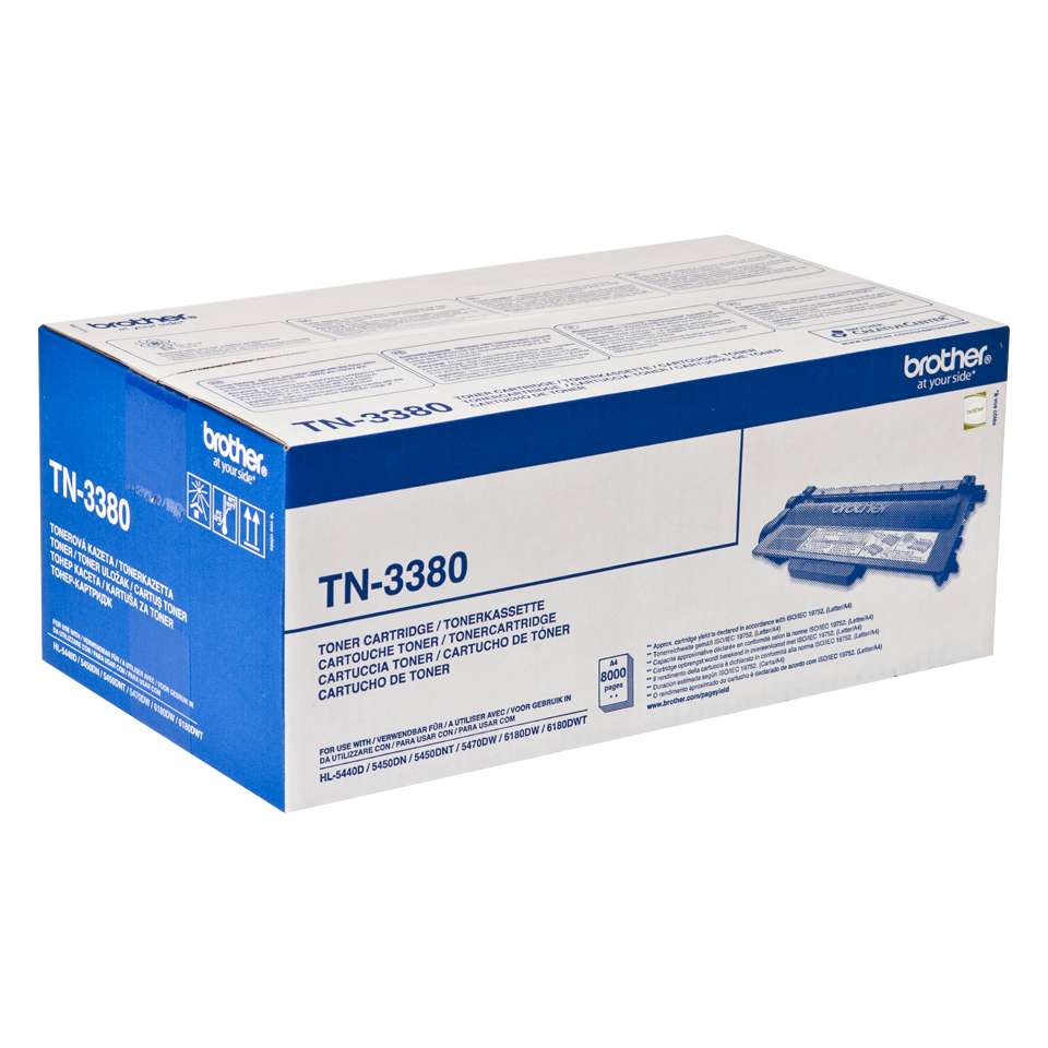 Brother TN-3380 Lasertoner 8000Seiten Schwarz Lasertoner / Patrone