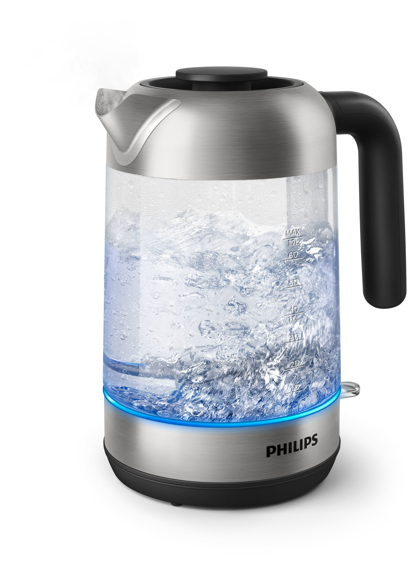 Philips 5000 series 1,7 l, Wasserkocher aus Glas, abnehmbarer Deckel