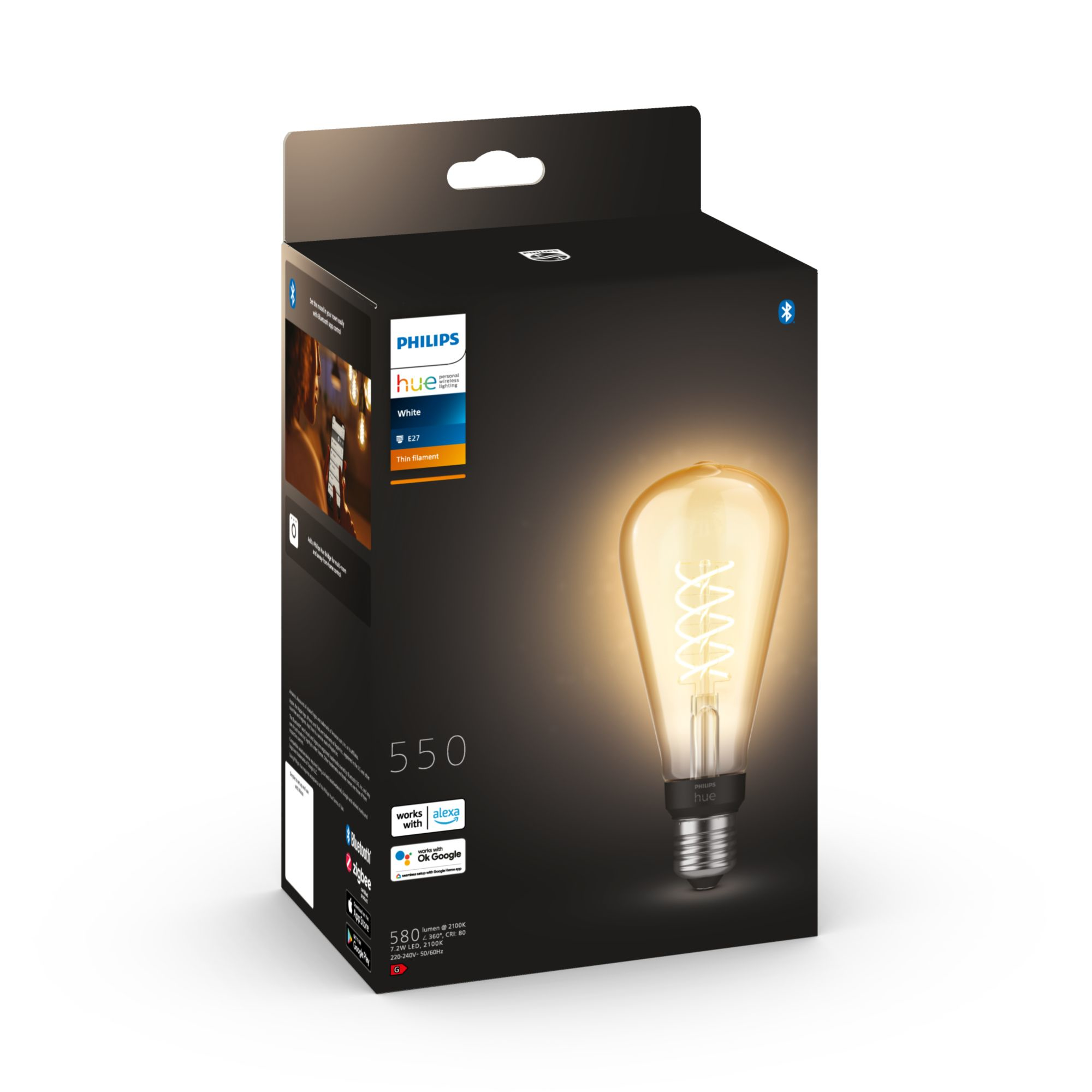 Philips Hue White E27 Filament ST72 Giant Edison 550lm 1er P 92169165_7175028241