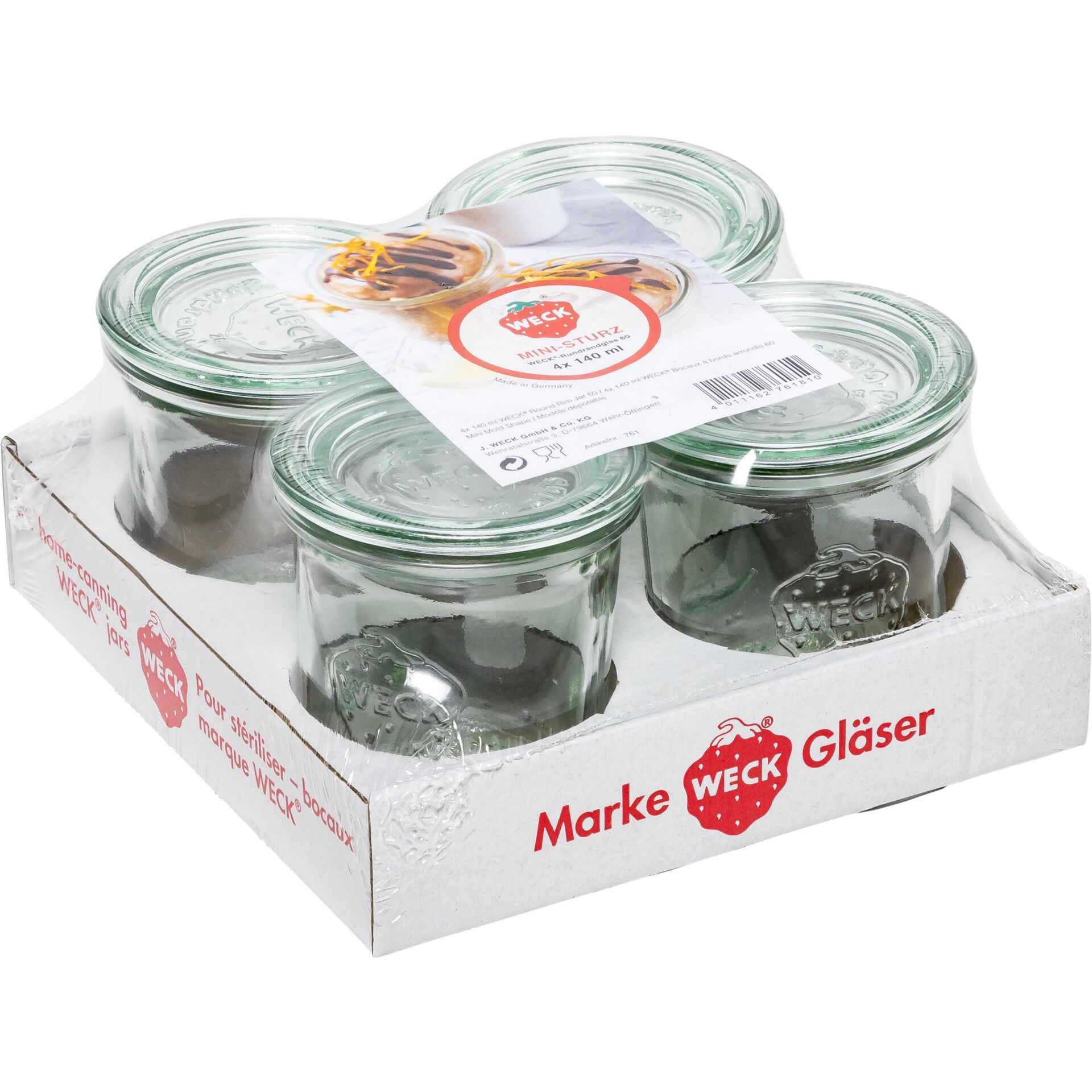 WECK Mini-Sturzglas 140ml 4er Pack 796651_00
