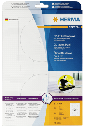 Herma CD-Etiketten rund 116