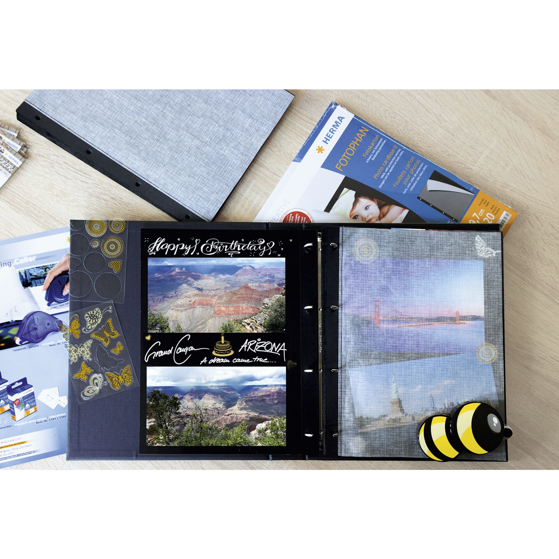 Herma Fotokarton schwarz 20 Blatt                    7577 458453_04