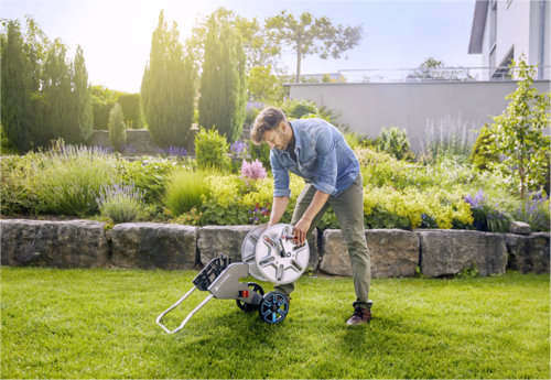 Gardena Schlauchwagen AquaRoll M Easy Metall Set
