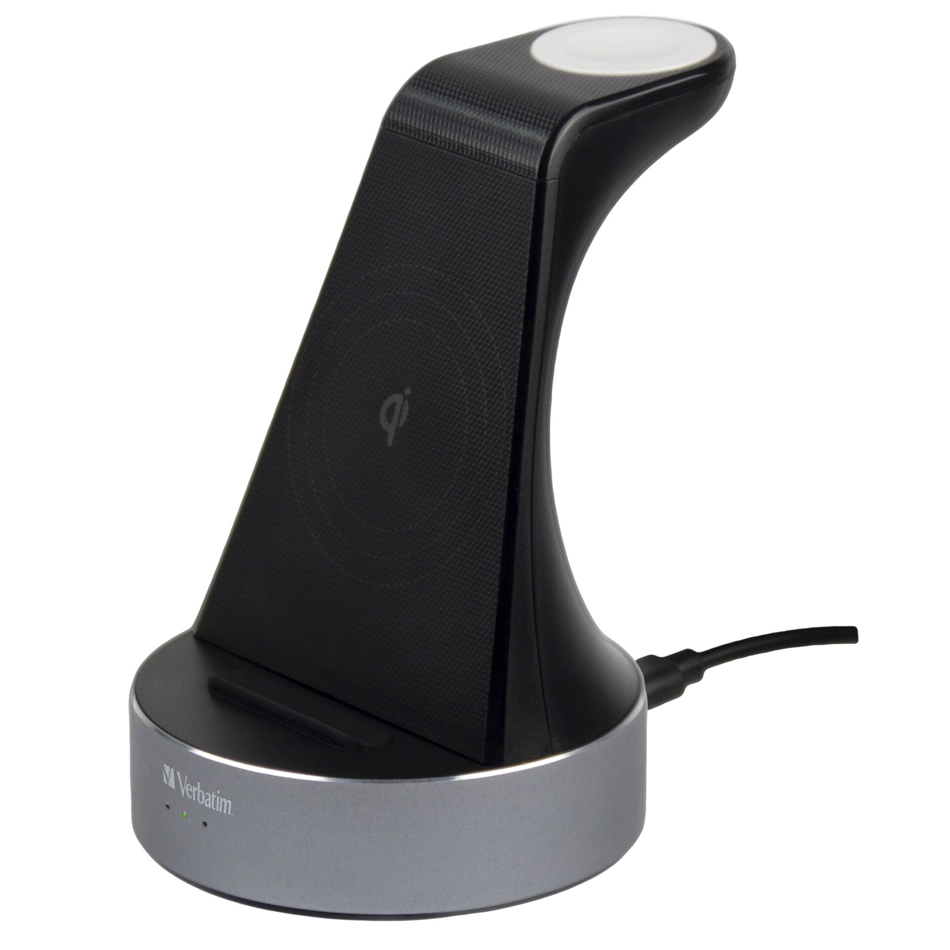 Verbatim WCS-02 Aluminium 3-in-1 Qi Wireless+Apple Watch Charger