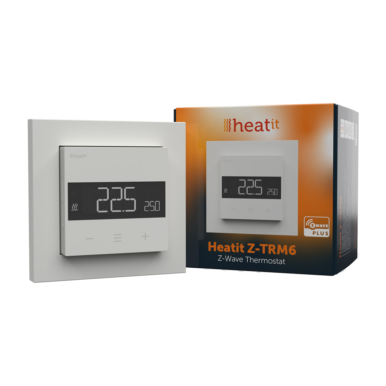 HeatIt Z-TRM6 Thermostat  Z-Wave 800 series (Weiß RAL 9003)