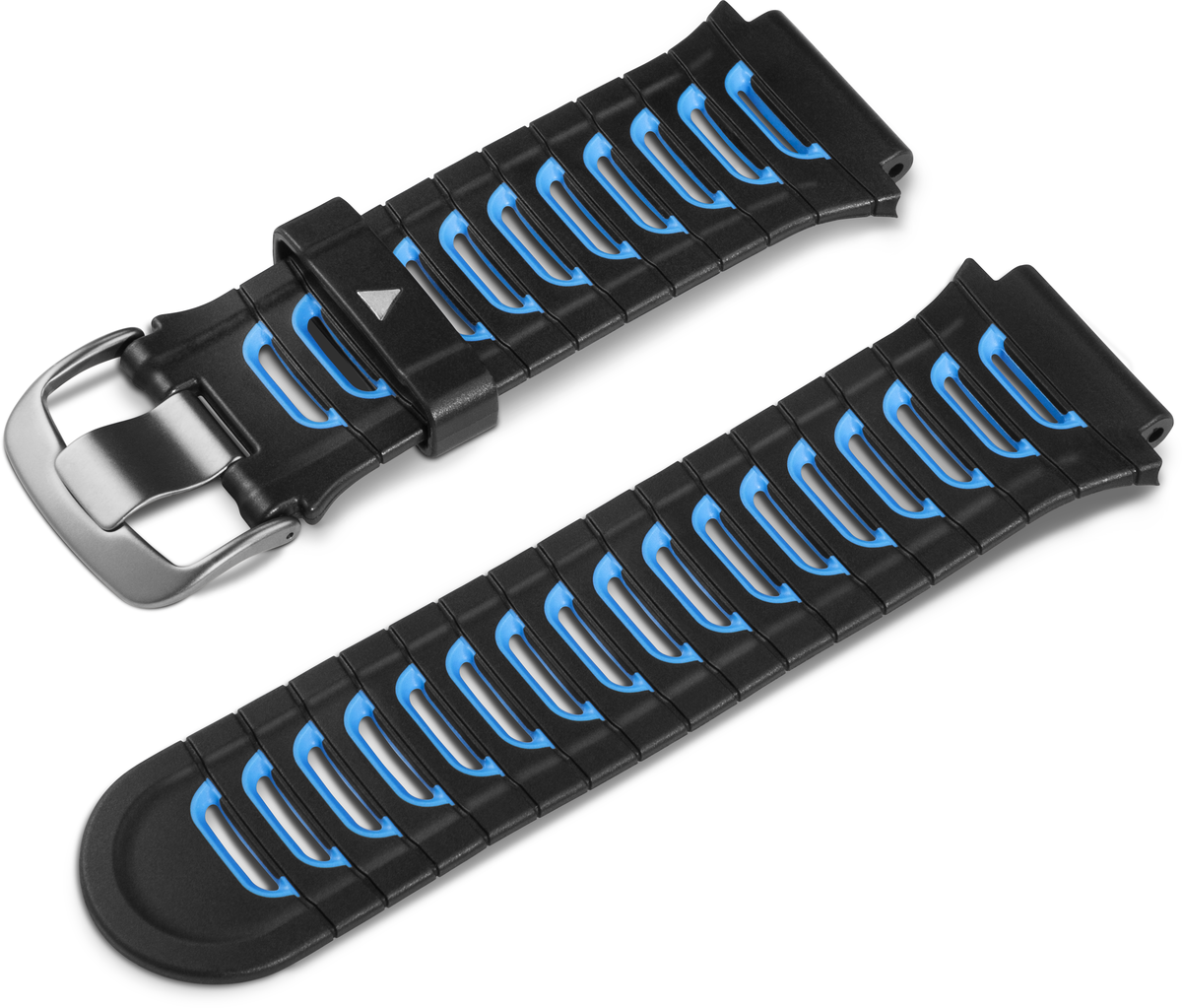 Garmin Schwarzes/Hellblaues Uhrenarmband aus Silikon