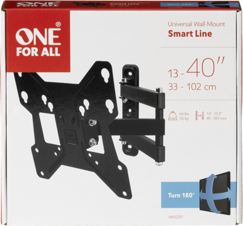 One for All TV Wandhalterung 40 Smart Turn 180