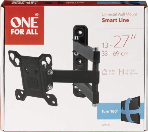 One for All TV Wandhalterung 27 Smart Turn 180