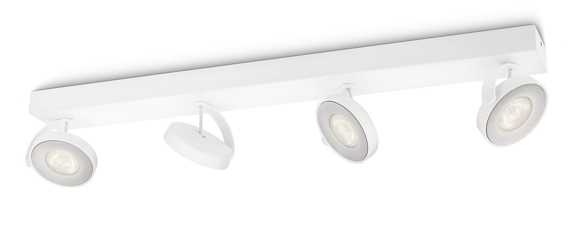 Philips myLiving LED Spot Clockwork 4flg 2000lm Weiß