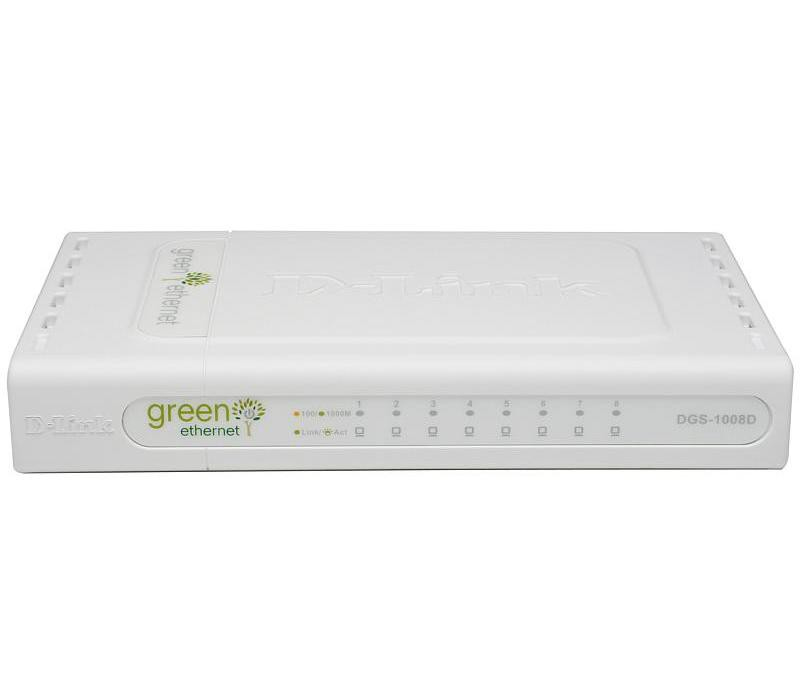D-Link DGS-1008D/E Unmanaged network switch Weiß Netzwerk-Switch