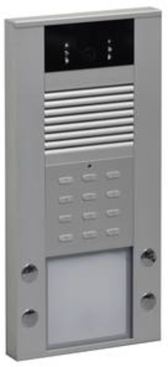 wantec MONOLITH B Türsprechstelle /4-Ruftasten+Tastatur+Kamera