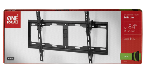 One for All TV Wandhalterung 84 Solid Tilt