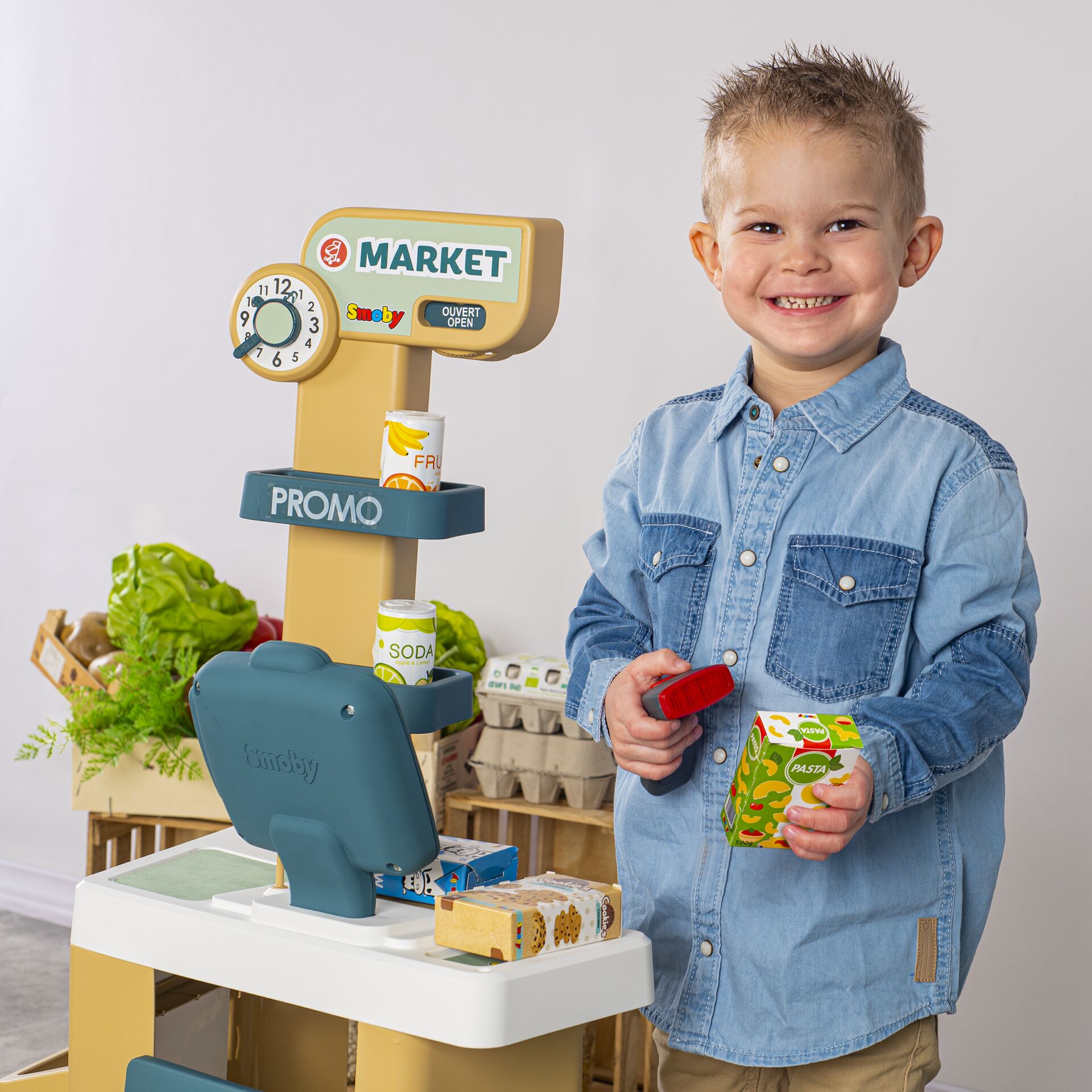 Smoby Supermarkt mit Einkaufswagen        Modell 2023 812618_04