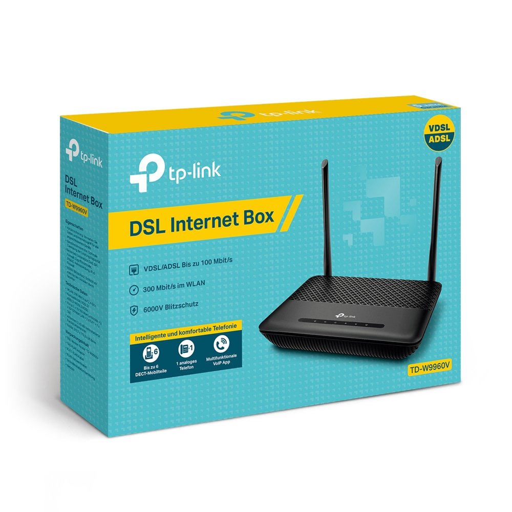 TP-Link TD-W9960v 300Mbps Wireless VDSL / ADSL2+ Modem Router 78360397_3947657113