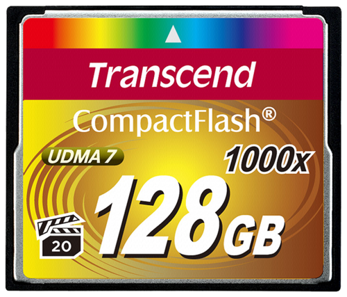 Transcend Compact Flash    128GB 1000x