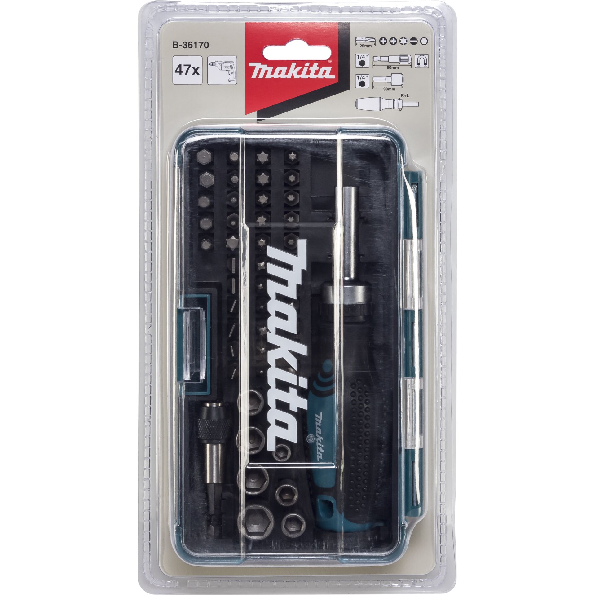 Makita B-36170 Ratschen + Bit-Set 47tlg 806850_00